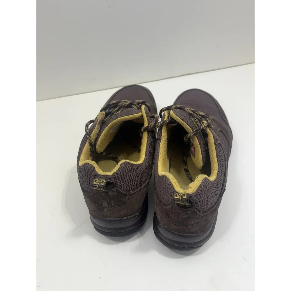 LL Bean Men's Size 8.5 M Snow Sneaker 5 Brown Suede Winter Boots Waterproof